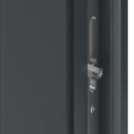 Haustür Kunststoff Premium T001 Anthrazit Struktur-Anthrazit Struktur Detail Schließer