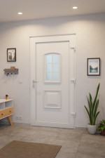 Haustür Kunststoff Premium T001 RAL 9016-RAL 9016 Stilwelt innen