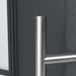 Haustür Kunststoff Premium T002 RAL 7016-RAL 9016 Detail Drücker