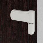 Haustür Kunststoff Premium T002 Mahagoni-Mahagoni Detail Bänder