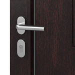 Haustür Kunststoff Premium T002 Mahagoni-Mahagoni Detail Oberfläche