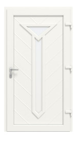 Haustür Kunststoff Premium T005 RAL 9016-RAL 9016 Frontansicht innen