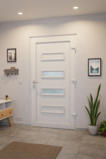 Haustür Kunststoff Premium T010 RAL 9016-RAL 9016 Stilwelt innen