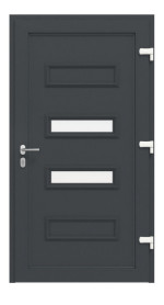 Haustür Kunststoff Premium T010 RAL 7016-RAL 7016 Frontansicht innen