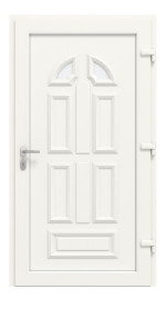 Haustür Kunststoff Premium T011 RAL 9016-RAL 9016 Frontansicht innen