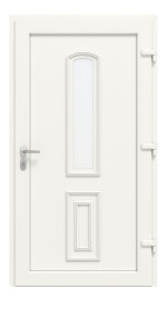 Haustür Kunststoff Premium T013 RAL 9016-RAL 9016 Frontansicht innen