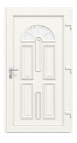 Haustür Kunststoff Premium T015 RAL 9016-RAL 9016 Frontansicht innen