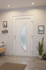 Haustür Kunststoff Premium T018 RAL 9016-RAL 9016 Stilwelt innen
