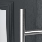 Haustür Kunststoff Premium T023 RAL 7016-RAL 9016 Detail Drücker