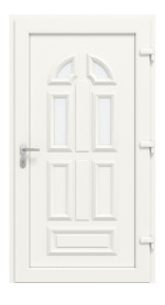 Haustür Kunststoff Premium T024 RAL 9016-RAL 9016 Frontansicht innen