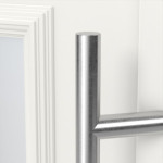 Haustür Kunststoff Premium T024 RAL 9016-RAL 9016 Detail Drücker