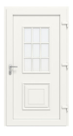 Haustür Kunststoff Premium T029 RAL 7016-RAL 9016 Frontansicht innen