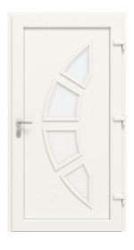 Haustür Kunststoff Premium T034 RAL 9016-RAL 9016 Frontansicht innen
