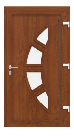 Haustür Kunststoff Premium T035 Golden Oak-Golden Oak Frontansicht innen