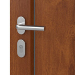 Haustür Kunststoff Premium T035 Golden Oak-Golden Oak Detail Oberfläche