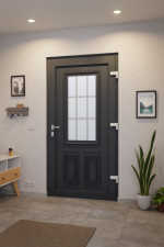 Haustür Kunststoff Premium T036 RAL 7016-RAL 7016 Stilwelt innen