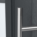 Haustür Kunststoff Premium T036 RAL 7016-RAL 7016 Detail Drücker