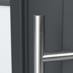 Haustür Kunststoff Premium T036 Anthrazit Struktur-Anthrazit Struktur Detail Drücker