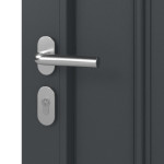 Haustür Kunststoff Premium T036 Anthrazit Struktur-Anthrazit Struktur Detail Oberfläche
