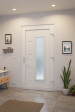 Haustür Kunststoff Premium T042 RAL 9016-RAL 9016 Stilwelt innen