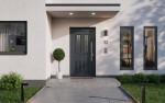 Haustür Kunststoff Premium T043 Anthrazit Struktur-Anthrazit Struktur Stilwelt main