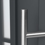 Haustür Kunststoff Premium T043 Anthrazit Struktur-Anthrazit Struktur Detail Drücker