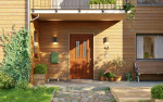Haustür Kunststoff Premium T043 Golden Oak-Golden Oak Stilwelt main