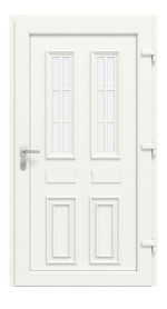 Haustür Kunststoff Premium T043 RAL 7016-RAL 9016 Frontansicht innen