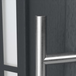 Haustür Kunststoff Premium T043 RAL 7016-RAL 9016 Detail Drücker