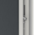 Haustür Kunststoff Premium T043 RAL 7016-RAL 9016 Detail Schließer