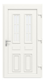 Haustür Kunststoff Premium T043 Sherwood-RAL 9016 Frontansicht innen