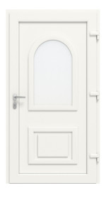 Haustür Kunststoff Premium T045 RAL 9016-RAL 9016 Frontansicht innen