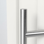Haustür Kunststoff Premium T045 RAL 9016-RAL 9016 Detail Drücker