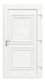 Haustür Kunststoff Premium T047 RAL 9016-RAL 9016 Frontansicht innen