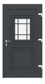 Haustür Kunststoff Premium T047 RAL 7016-RAL 7016 Frontansicht innen