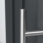 Haustür Kunststoff Premium T047 RAL 7016-RAL 7016 Detail Drücker