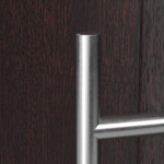 Haustür Kunststoff Premium T048 Mahagoni-RAL 9016 Detail Drücker