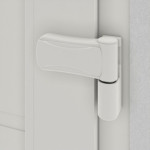 Haustür Kunststoff Premium T048 Mahagoni-RAL 9016 Detail Bänder