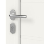 Haustür Kunststoff Premium T048 Mahagoni-RAL 9016 Detail Oberfläche