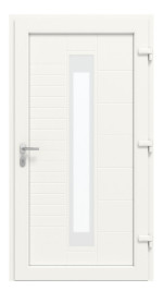 Haustür Kunststoff Premium T050 RAL 9016-RAL 9016 Frontansicht innen
