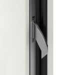 Interio Energiespar-Haustür Stahl-Alu Motiv B06 RAL 9016-RAL 9016 Detail Schließer
