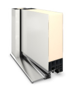 Interio Energiespar-Haustür Stahl-Alu Motiv B06 RAL 9016-RAL 9016 Detail Querschnitt