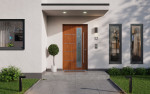 Interio Energiespar-Haustür Stahl-Alu Motiv B06 Golden Oak-Golden Oak Stilwelt main
