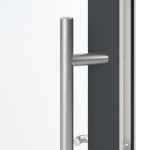 Meeth Haustür Optima 60 RAL 7016-RAL 9016 Detail Drücker