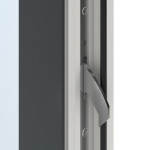 Meeth Haustür Optima 60 RAL 7016-RAL 9016 Detail Schließer