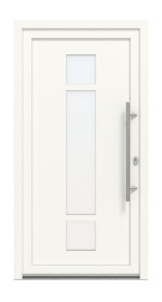 Meeth Haustür Optima Pro 102 RAL 9016-RAL 9016 Frontansicht außen