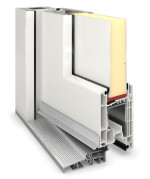 Meeth Haustür Optima Pro 102 RAL 9016-RAL 9016 Detail Querschnitt