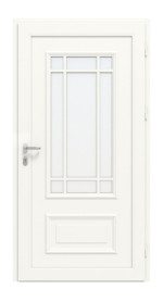 Meeth Haustür Optima Pro 104 RAL 9016-RAL 9016 Frontansicht innen