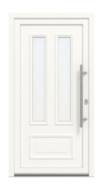 Meeth Haustür Optima Pro 105 RAL 9016-RAL 9016 Frontansicht außen