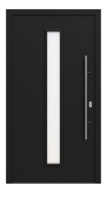 Hörmann Haustür ISOPRO IP 020 RAL 9005-RAL 9005 Frontansicht außen